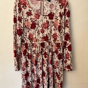 Floral Long Sleeve Dress